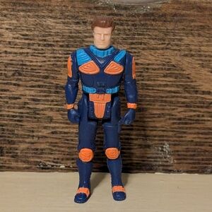 Vtg M.A.S.K CALHOUN BURNS action figure original Kenner Raven driver pilot A